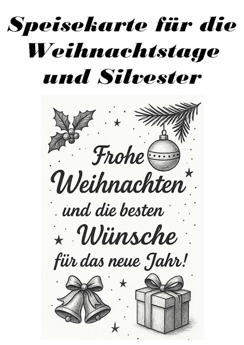 Weihnachts & Silvesterkarte